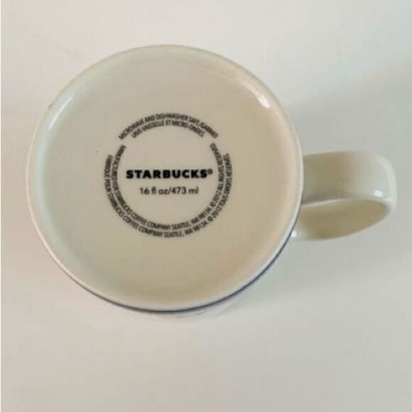 Starbucks Portland Collectible Coffee Cup Cream  City Mountains 20 Oz Logo Mug - Picture 4 of 9